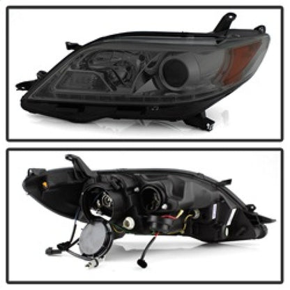 Spyder 11-14 Toyota Sienna Projector Headlights - DRL LED - Smoke PRO-YD-TSEN11-DRL-SM 5083999