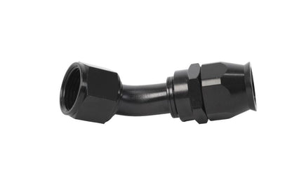 Aeromotive PTFE Hose End - AN-12 - 45 Deg - Black Anodized 15360