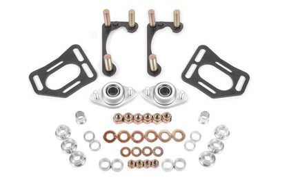 BMR Suspension BMR 90-93 Fox Mustang Caster Camber Plates - Black Hammertone WAK731H