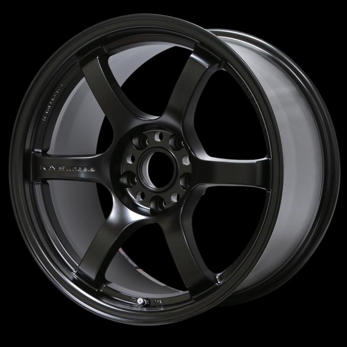 Gram Lights 57DR 18x9.5 +22 5x114.3 Semi Gloss Black Wheel