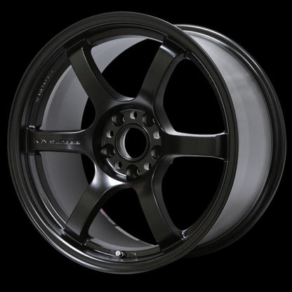 Gram Lights 57DR 18x9.5 +22 5x114.3 Semi Gloss Black Wheel