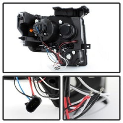 Spyder Ford F150 09-14 Projector Headlights Halogen Model- LED Halo LED Smke PRO-YD-FF15009-HL-SM 5010254
