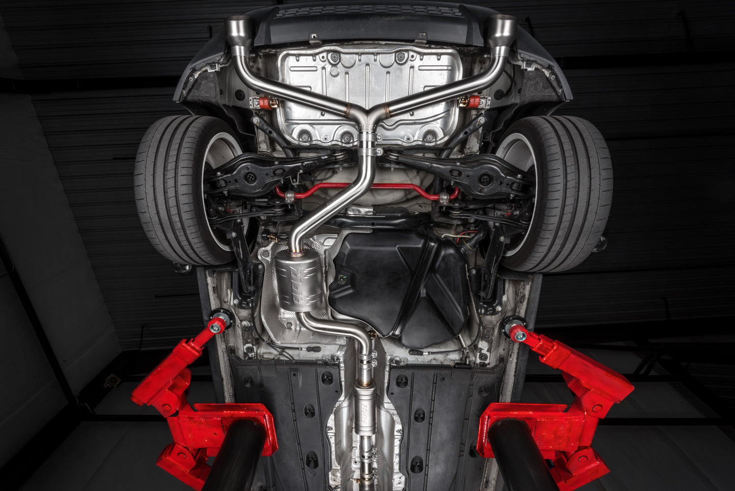 APR Catback Exhaust System (w/ Front Muffler) - GTI (MK7)