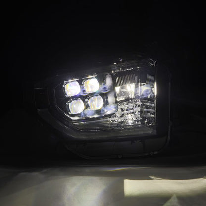 AlphaRex 14-21 Toyota Tundra NOVA-Series LED Proj Headlights Alpha-Blk w/Actv Light & Seq. Sig + DRL 880832 *Discontinued