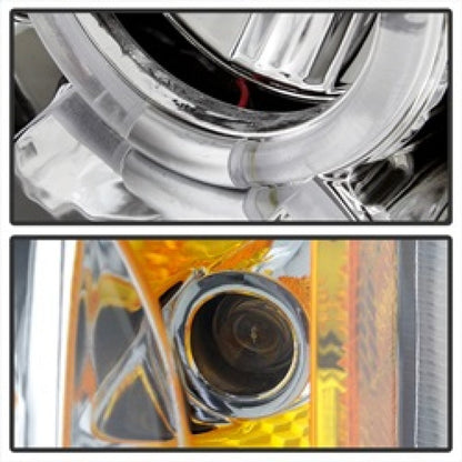Spyder Chevy Silverado 1500 03-06 Projector Headlights LED Halo LED Ambr Reflctr Ch PRO-YD-CS03-AM-C 5009463