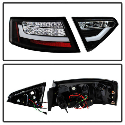 Spyder Audi A5 08-12 LED Tail Lights Black ALT-YD-AA508-LED-BK 5082275