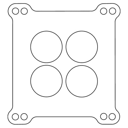 Cometic Gasket Cometic Carter AFB Holley 4 Barrel .039in Fiber Carburetor Gasket - 4-Hole - Double Drilled C15181