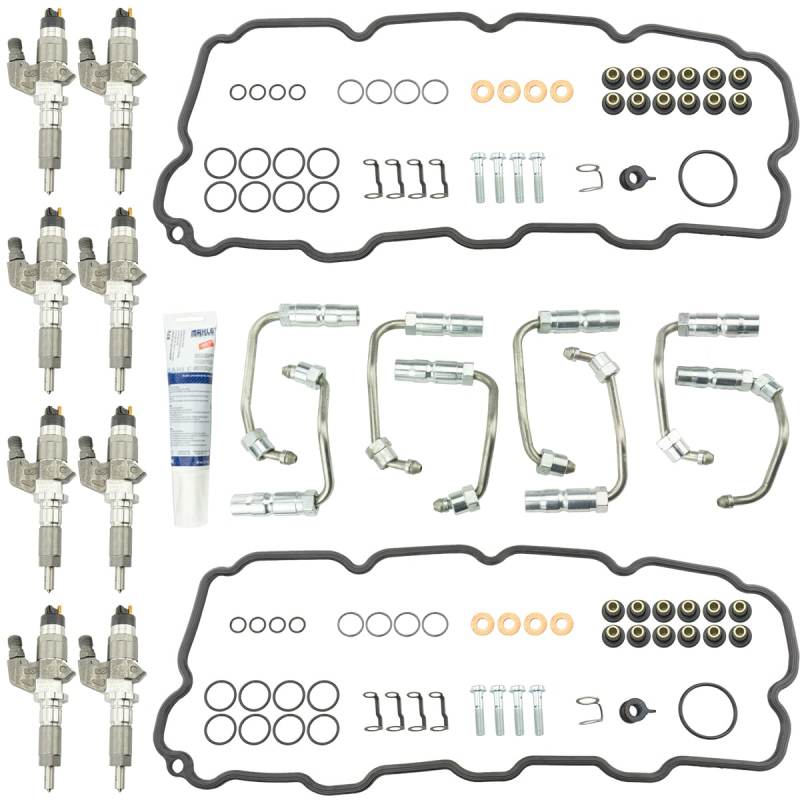 Industrial Injection 01-04 LB7 Duramax Stock Reman Bosch Injectors, Lines & Install Kit