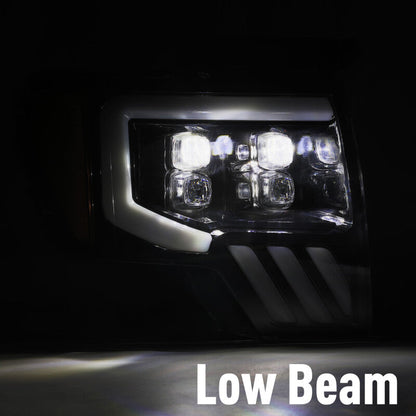 AlphaRex 09-14 Ford F-150 NOVA LED Proj Headlights Plank Style Gloss Black w/Activ Light/Seq Signal 880190 *Discontinued