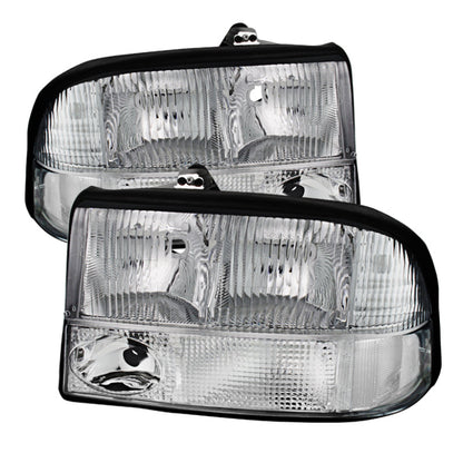 SPYDER Xtune Oldsmobile Bravada 98-01 Crystal Headlights Chrome HD-JH-GS1598-AM-C 9025488