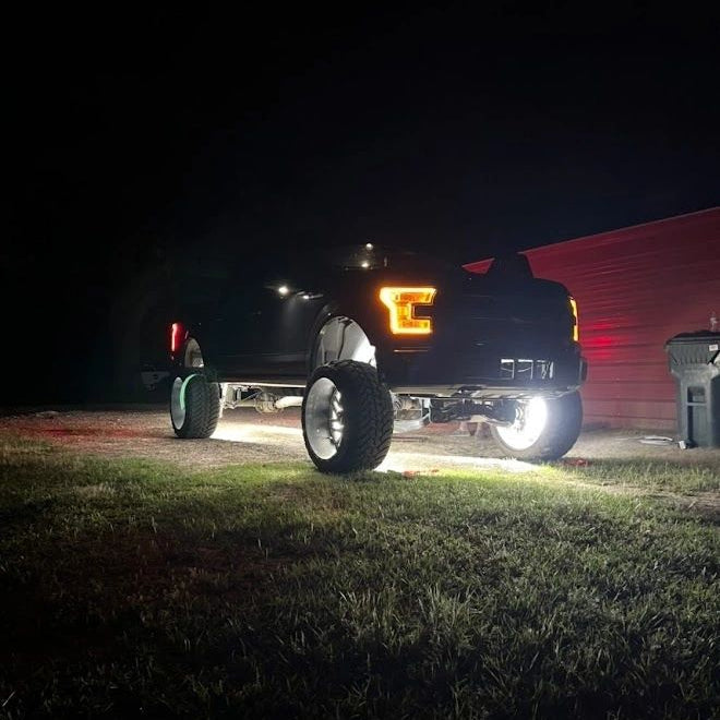 Quad Row White High Density Wheel Lights