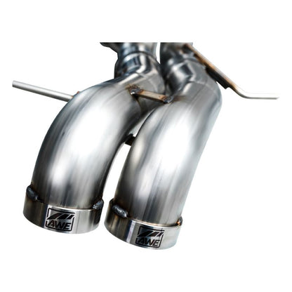 AWE Tuning 2022+ Ford Bronco Raptor 4WD Dual BashGuards Cat-Back SwitchPath Exhaust (No Tips)