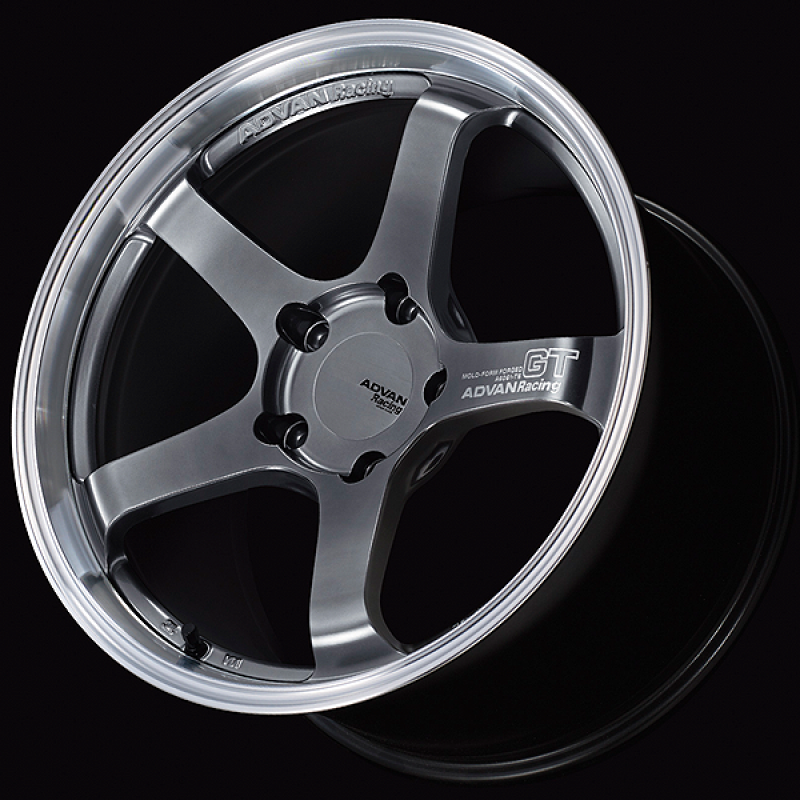Advan GT for Porsche 18x10.0 / +52 Off / 5x130 / 71.6mm Bore / Machining and Hyper Platinum Black YAQ8K52PMPB