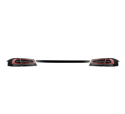 AlphaRex 12-21 Tesla Model S LUXX-Series LED Tail Lights - Black/Red 601130 *Discontinued