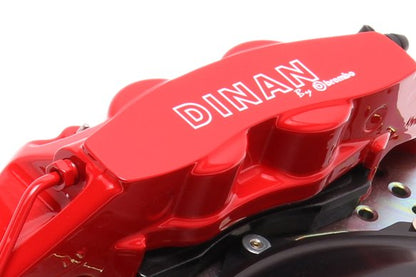 Dinan by Brembo Rear Brake Set - 2008-2013 BMW M3 Rear - Red Calipers - Drilled - E90/E92/E93