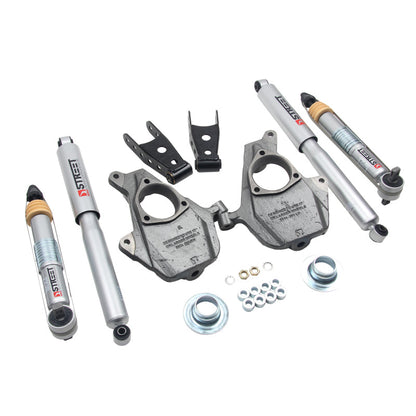 Belltech LOWERING KIT 16.5-18 Chevy Silverado/Sierra All Cab 2in F / 2or3in R w/ Street Perf Shocks 1010SP