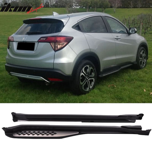 2014-2018 Honda Vezel HRV OE Style Silver Running Boards Aluminum ABS