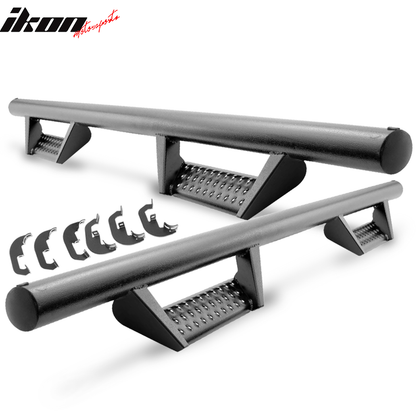 2007-2018 Chevy Silverado Crew Cab BCK Style Black Running Boards