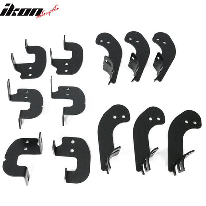 2017-2022 Ford F-250 Super Duty Super Cab BCT Black Side Step Bars