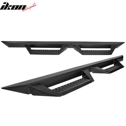 2007-2018 Chevy Silverado Extended Cab BZ Style Black Running Boards