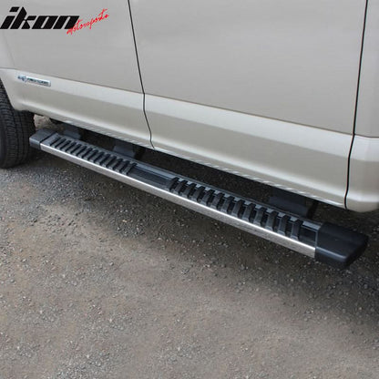2015-2023 Ford F-150 Super Crew Cab V Running Boards Side Step Bars