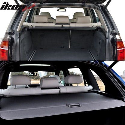 2007-2013 BMW E70 X5 Retractable Rear Trunk Luggage Cargo Cover Vinly