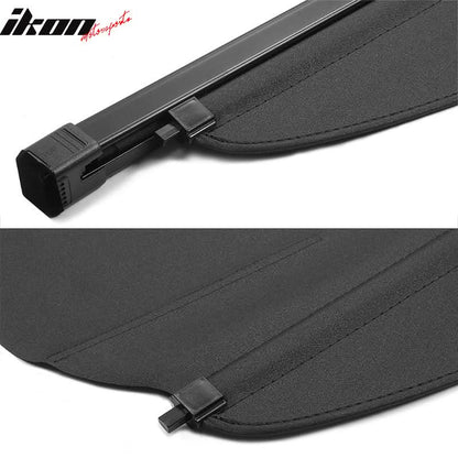 2017-2022 Kia Niro 4DR Black Rear Trunk Cargo Cover PVC Aluminum Rod