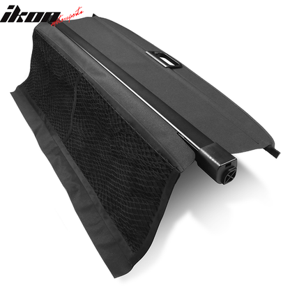 2008-2015 Smart Fortwo OE Style Black Cargo Cover Vinly Aluminum Rod