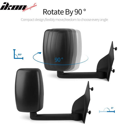 2003-2017Â Chevy Express GMC Savana Side View Towing Mirror Textured