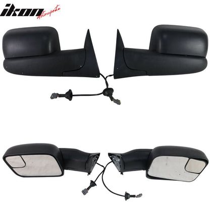 1994-2002Â Ram 1500 2500 3500 Towing Side View Tow Mirrors Power 2PC