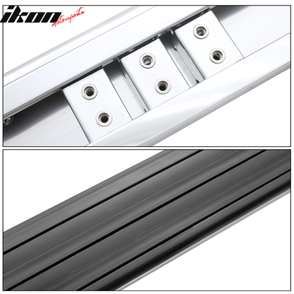 2016-2022 Honda Pilot V2 Style Black Chrome Running Board Aluminum ABS