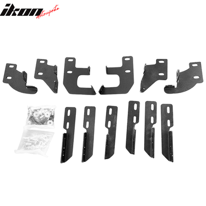 2016-2022 Honda Pilot V2 Style Black Chrome Running Board Aluminum ABS