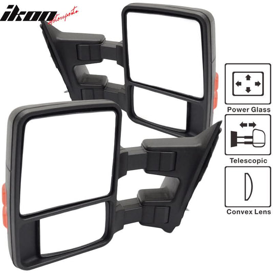 1999-2007Â F250 Side View Towing Mirror Power Dual Arm Pair Non Heated