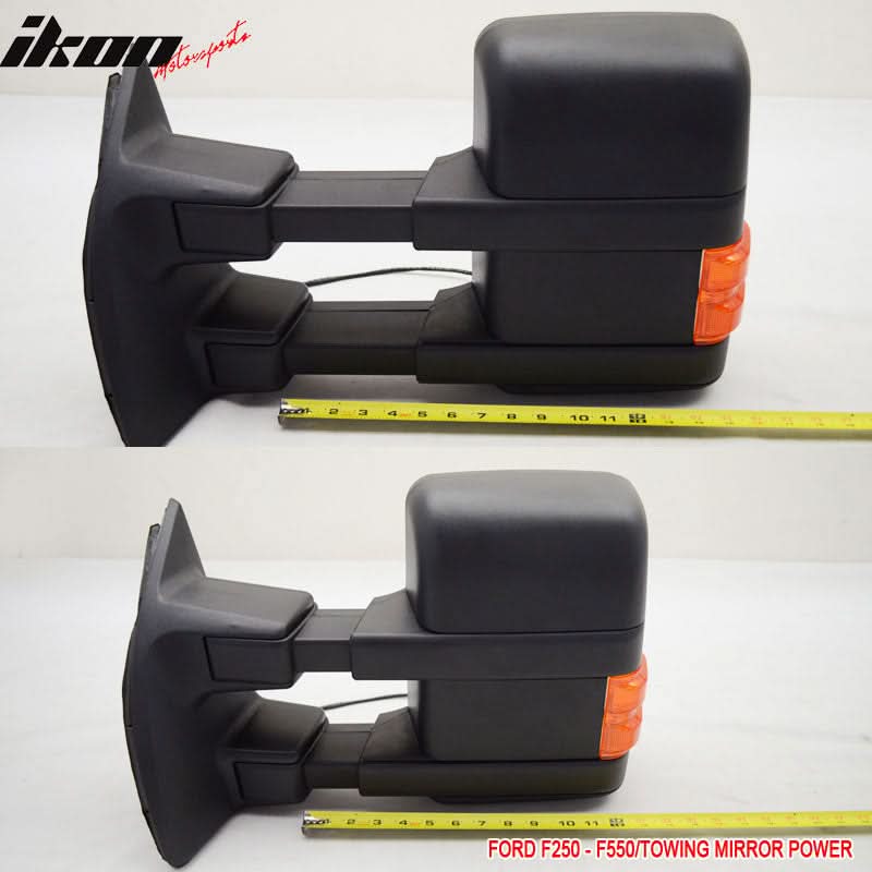2003-2007Â Ford F250 Side View Tow Mirrors Ext Power Heated Turn Light