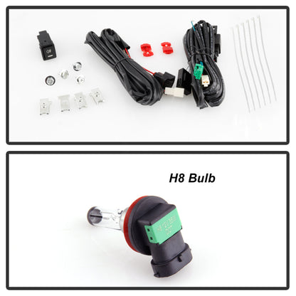 Spyder Nissan Kicks 2018-2020 OEM Style Fog Lights W/OEM Fit Switch - Bulb-H8(Included) - Clear 5087072