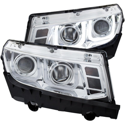 Anzo 2014-2015 Chevrolet Camaro Projector Headlights w/ U-Bar Chrome