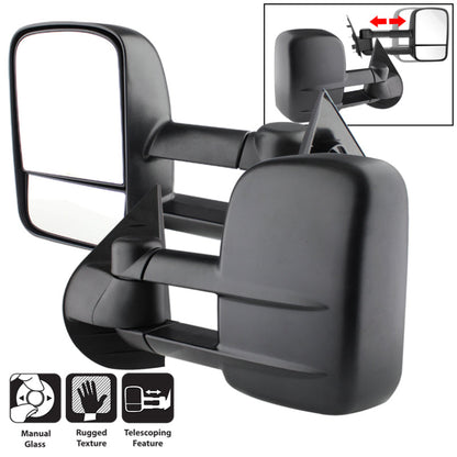 SPYDER Xtune Chevy Silverado 07-12 L&R Manual Extendable Manual Adjust Mirror MIR-CSIL07-MA-SET 9935626
