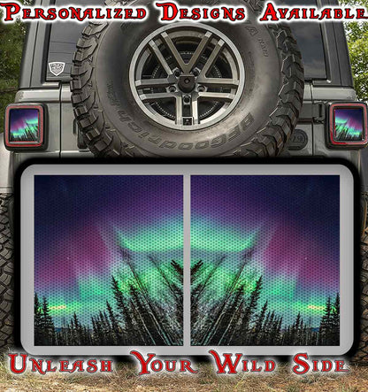 Northern lights taillights cover decal 50