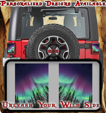 Northern lights taillights cover decal 50