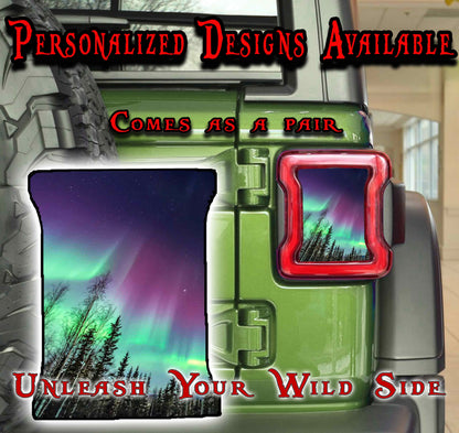 Northern lights taillights cover decal 50