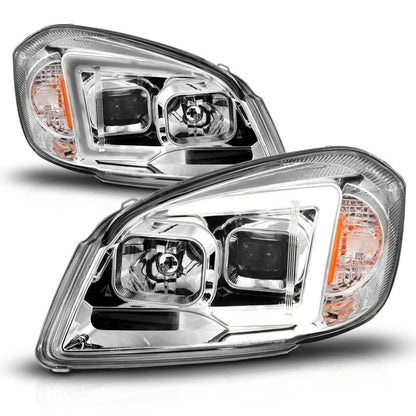 ANZO 05-10 Chevrolet Cobalt / 07-10 Pontiac G5 LED Projector Headlights Black Housing 121576
