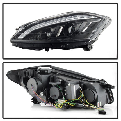 Spyder Mercedes W221 S Class 07-09 Headlights - HID Model Only - Black PRO-YD-MBW22107-HID-DRL-BK 5083890