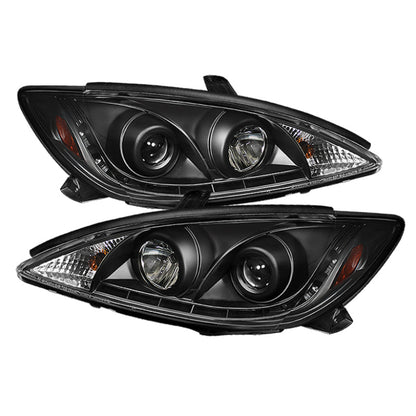 Spyder Toyota Camry 02-06 Projector Headlights DRL Black High H1 Low H1 PRO-YD-TCAM02-DRL-BK 5042798