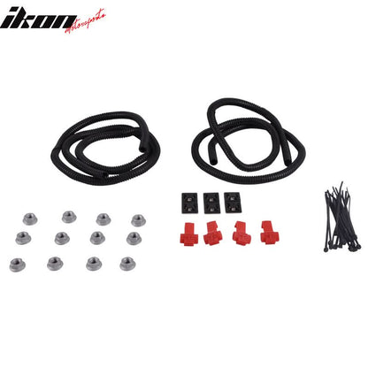 Fits 07-13 Sierra Avalanche White LED Strip Running Boards+Bracket