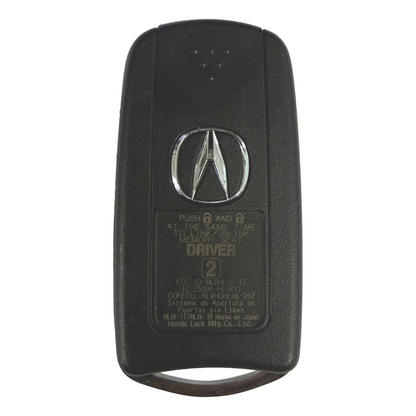 Acura TL TSX 2009-2014 OEM 4 Button Flip Key Remote MLBHLIK-1T | Driver 1
