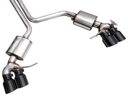 AWE Tuning 19-21 Porsche Macan 3.0T/2.9TT Touring Edition Catback Exhaust w/ Diamond Black Tips 3015-43951