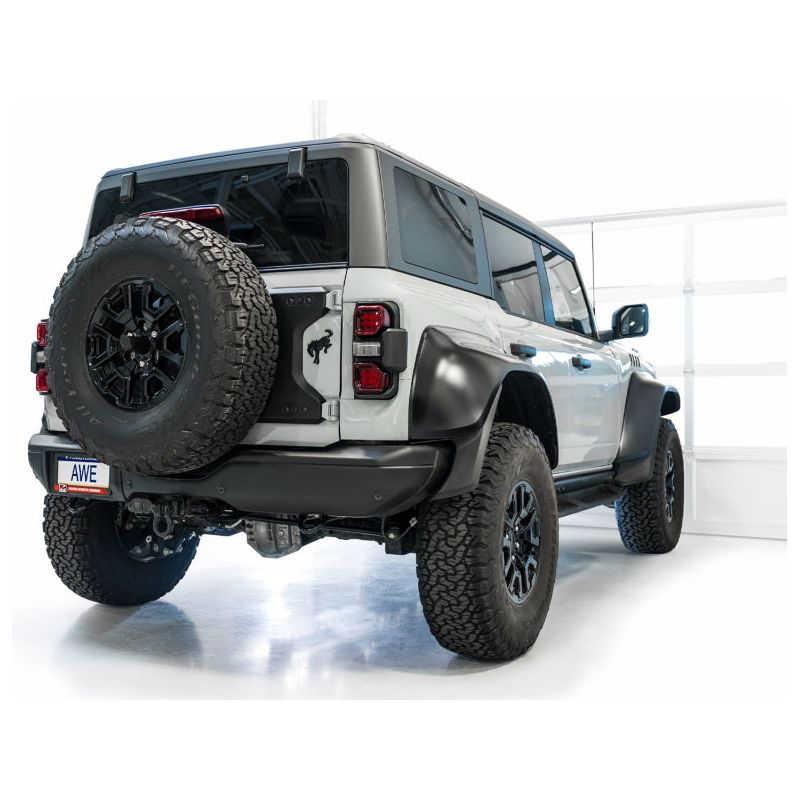 AWE Tuning 2022+ Ford Bronco Raptor 4WD Dual BashGuards Cat-Back SwitchPath Exhaust (No Tips)