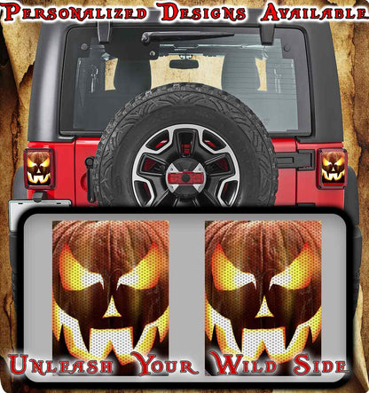 Pumpkin Taillight cover decal 51