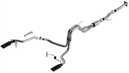 Borla F-150 2021 5.0L 2dr RC SB (122.8 WB) XL/XLT 3/2.25 SRE Cat-Back ATAK Black Chrome Tips 140869BC