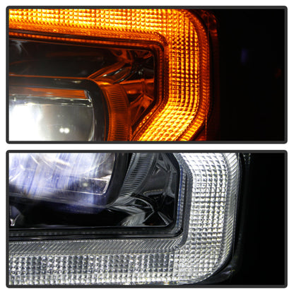 Spyder Ford F-250/F-350/F450 17-18 Full LED Headlights Black PRO-YD-FS17HALAP-SEQ-C 5087447